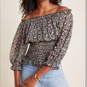 Anthropologie “Lucia” Off-Shoulder Blouse